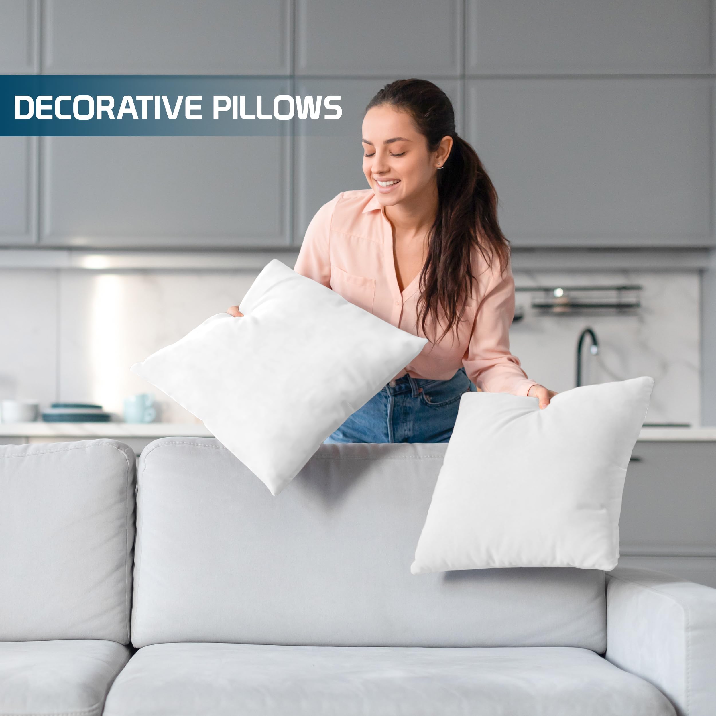 Utopia Bedding filling texture detail displaying high-rebound fibers for long-lasting loft