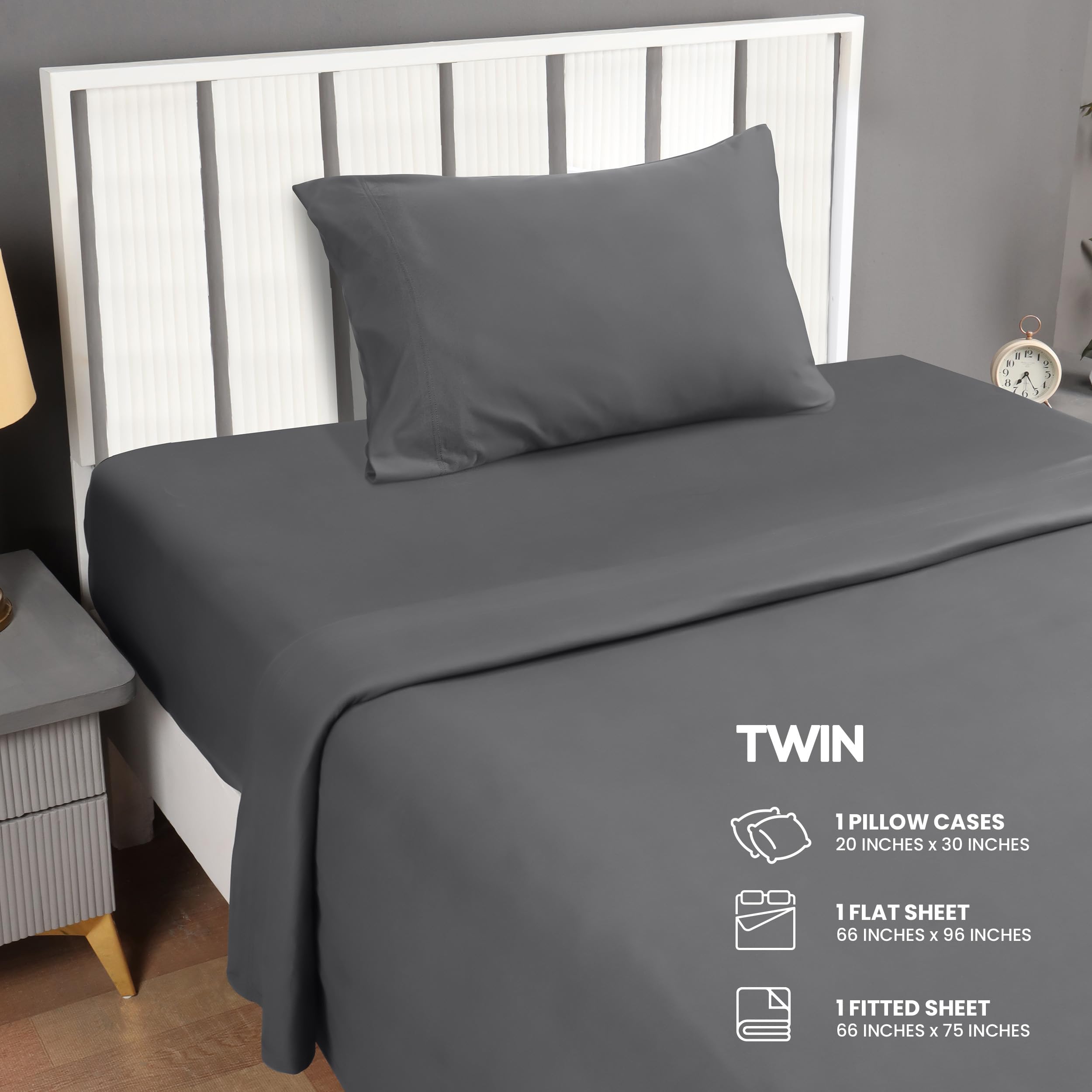Utopia Bedding fitted sheet deep 15-inch pocket close-up for secure mattress fit