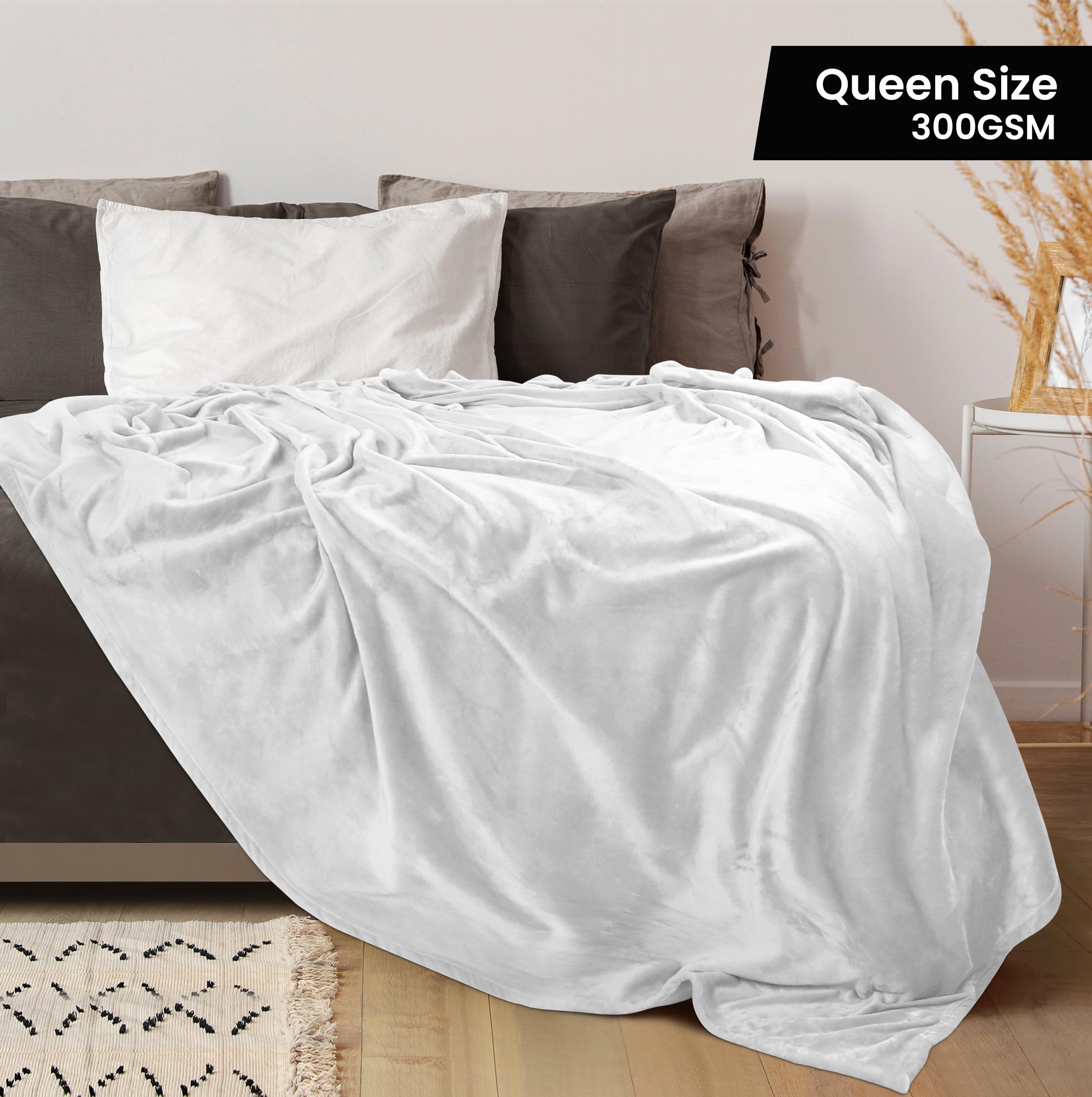 Utopia Bedding fleece close texture highlighting plush microfiber and soft touch