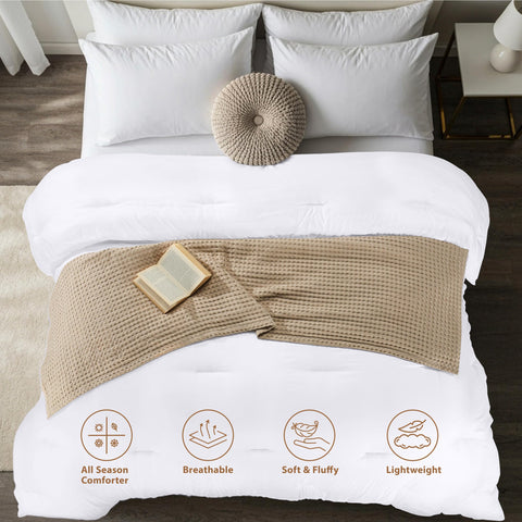 Utopia Bedding fluffed duvet insert after unpacking regains loft within 24 hours