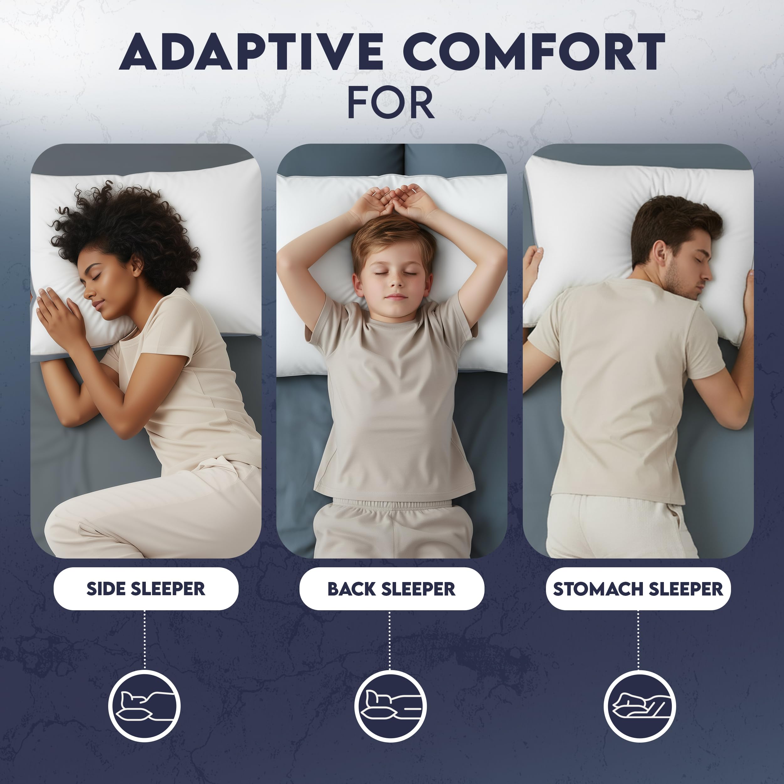 Utopia Bedding hand fluffing pillow demonstrating easy loft restoration