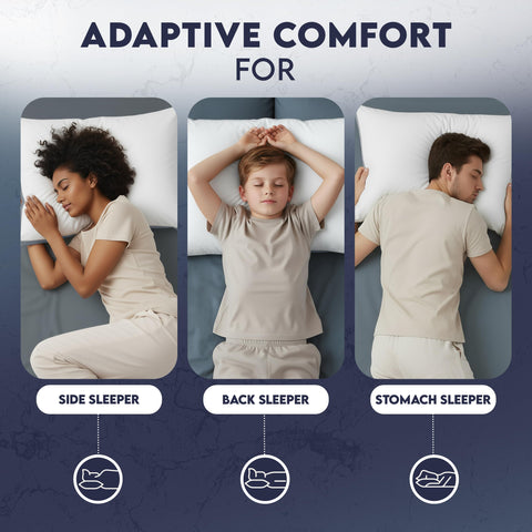Utopia Bedding hand fluffing pillow demonstrating easy loft restoration