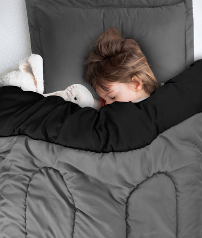 Utopia Bedding folded comforter stored on shelf showing compact, convenient storage