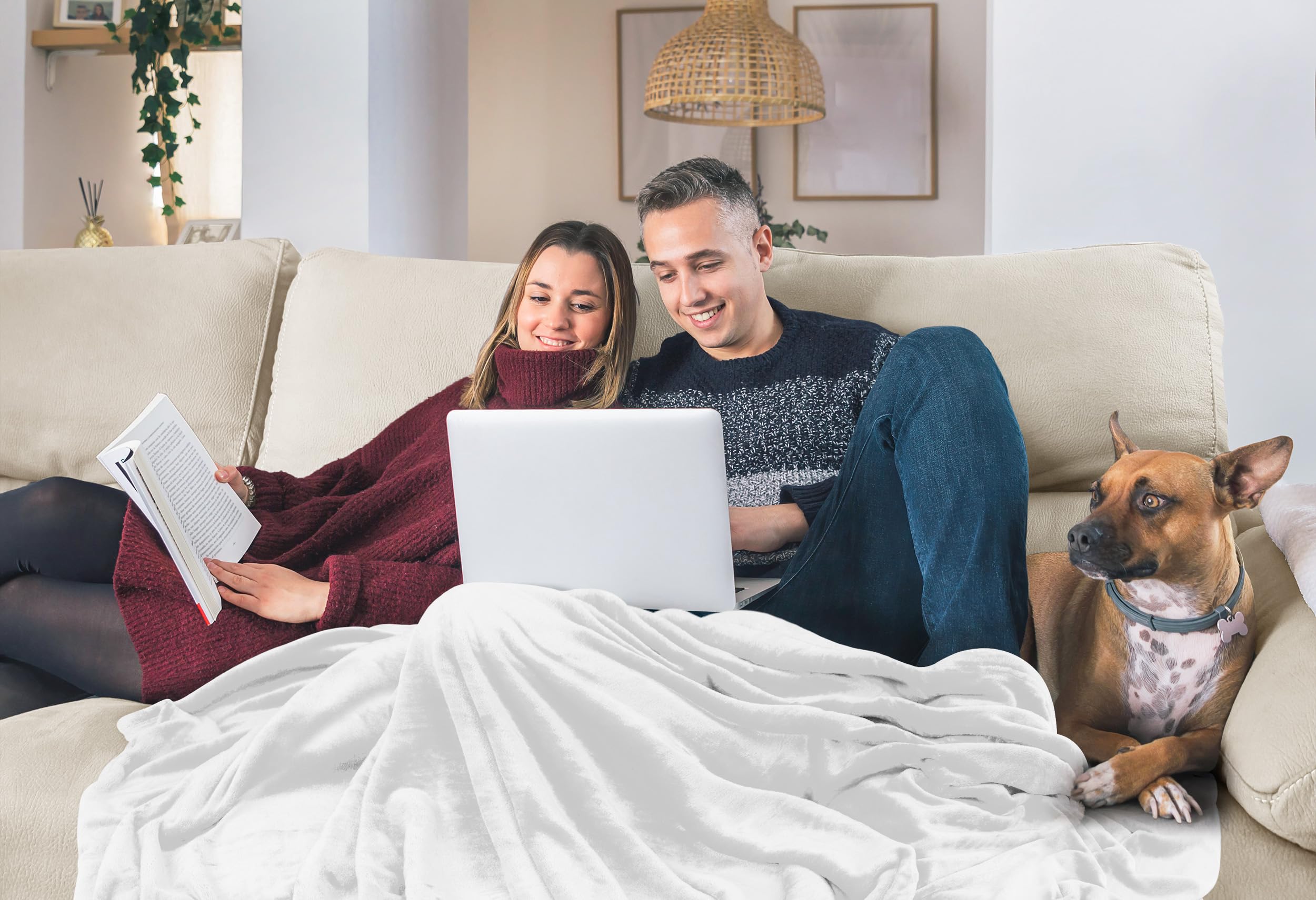 Utopia Bedding folded on shelf illustrating compact storage and easy care benefits