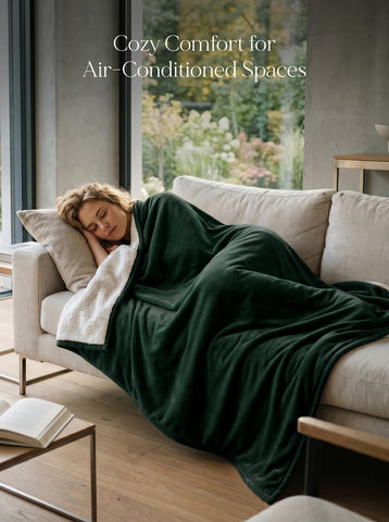 Utopia Bedding blanket on queen bed adding color and full-coverage comfort