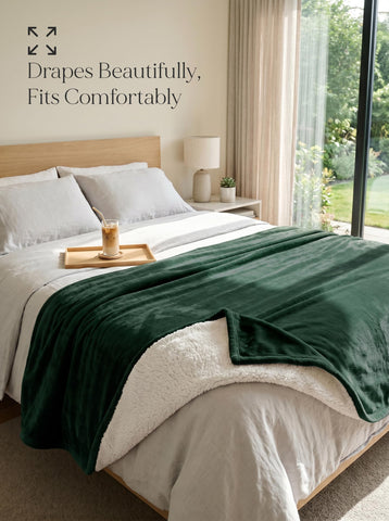 Utopia Bedding Sherpa close-up highlighting plush texture and insulating warmth
