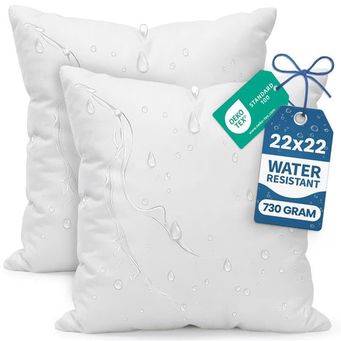 Utopia Bedding front pack view showing two white pillows and clear benefits