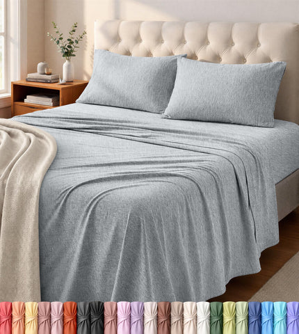 Utopia Bedding full sheet set front view showing neat fit and style benefit