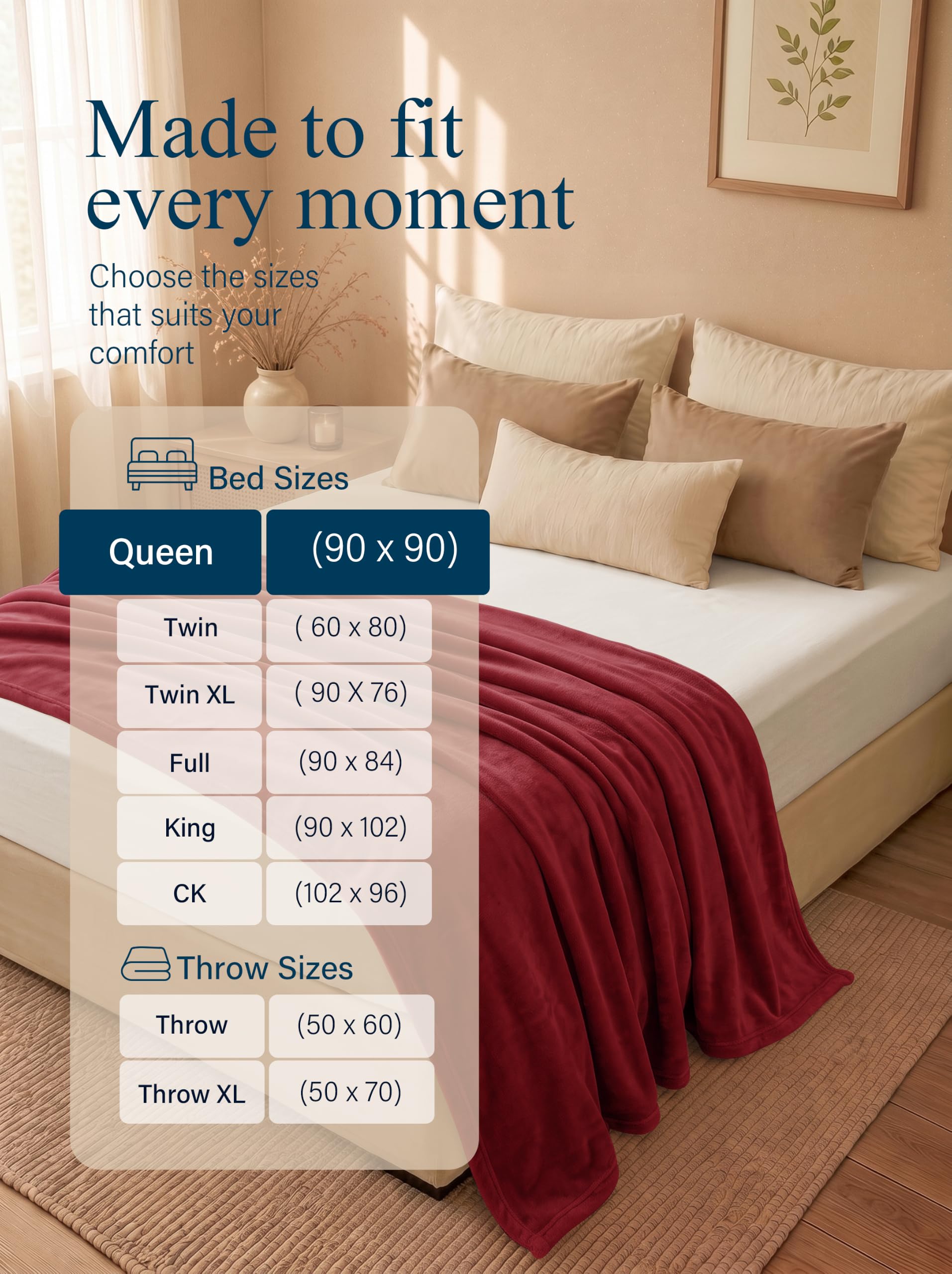 Utopia Bedding hem and double-needle stitching detail for durable edges