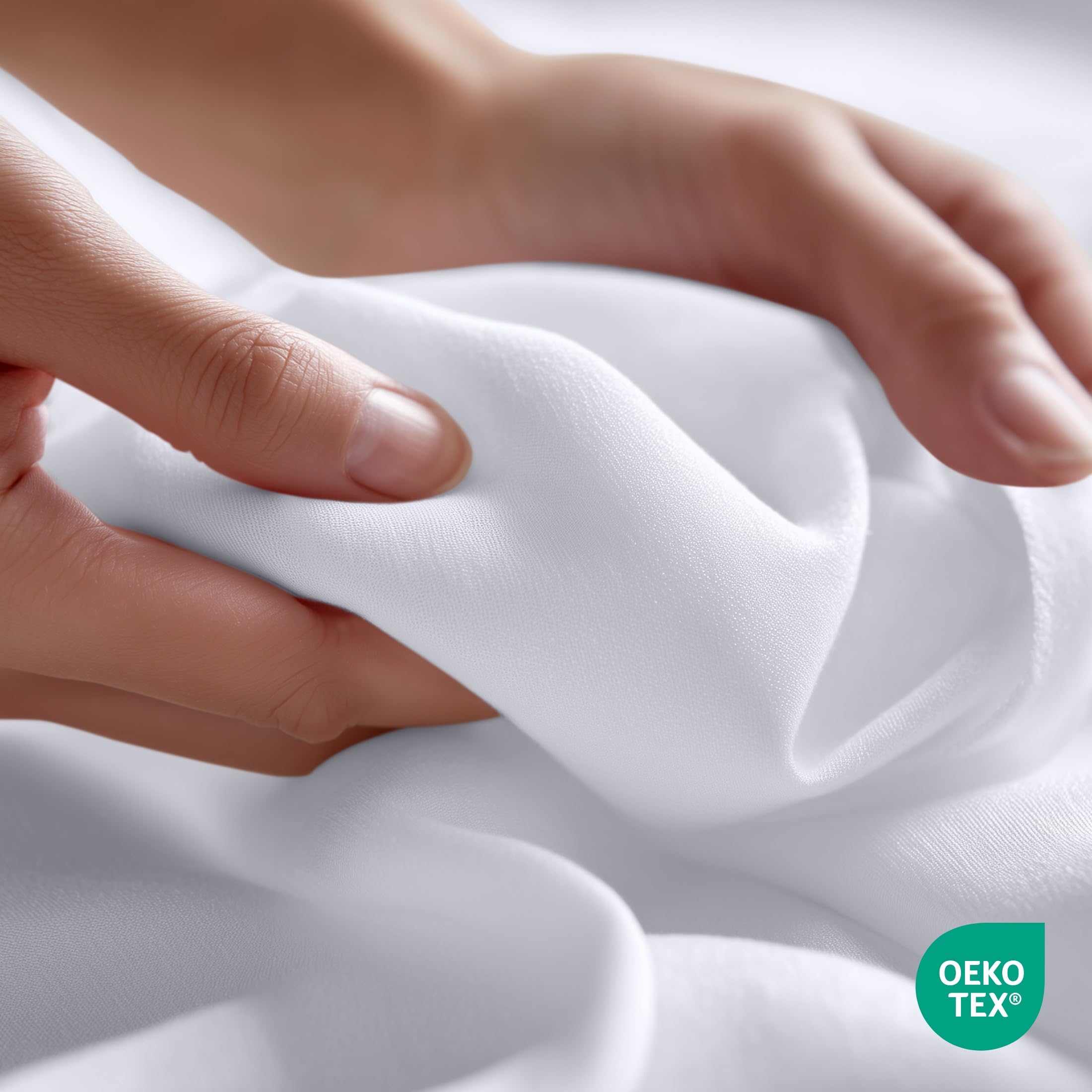 Utopia Bedding flat sheet in use on twin bed showcasing smooth fit and hotel-style presentation