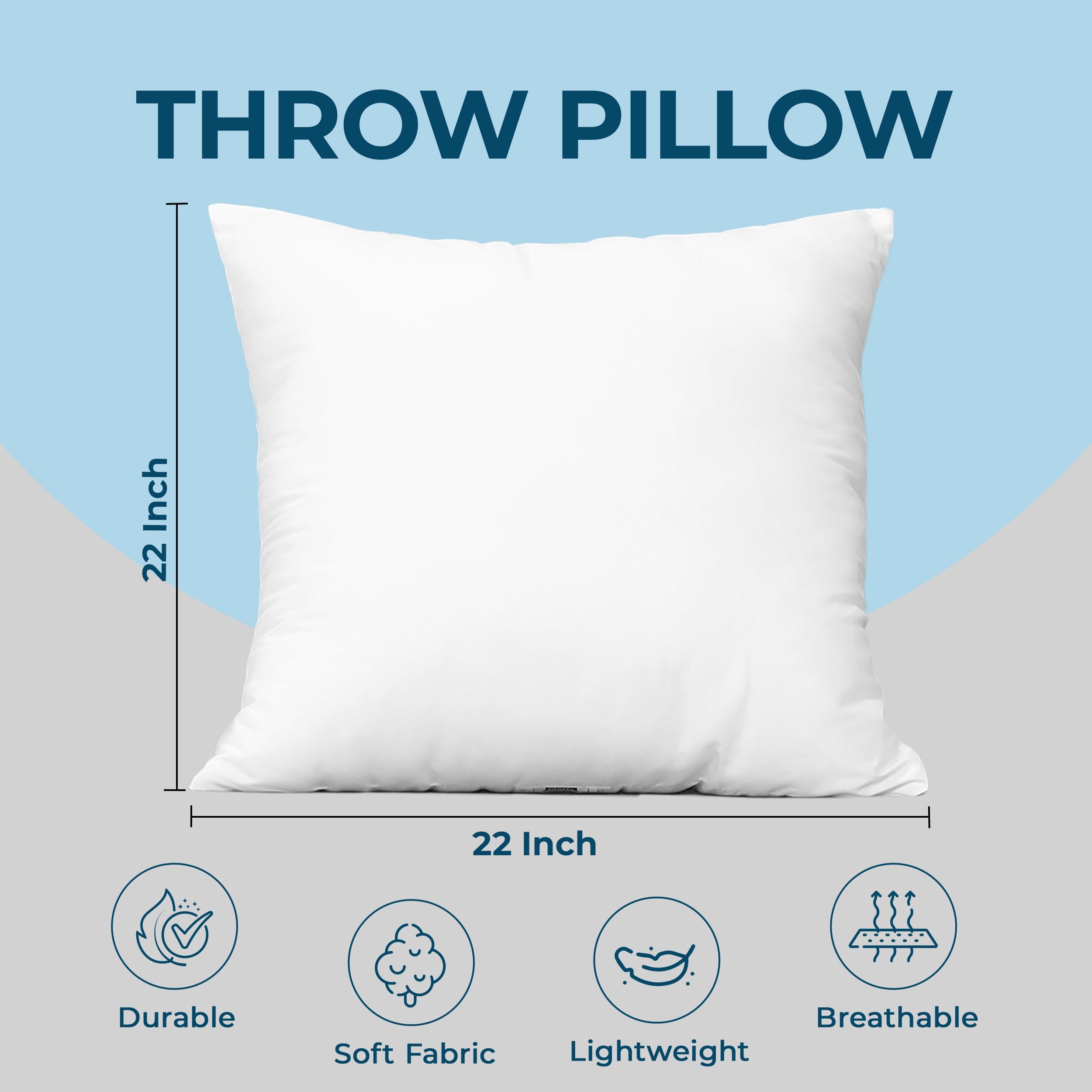 Utopia Bedding insert used on a sofa offering back support and comfort