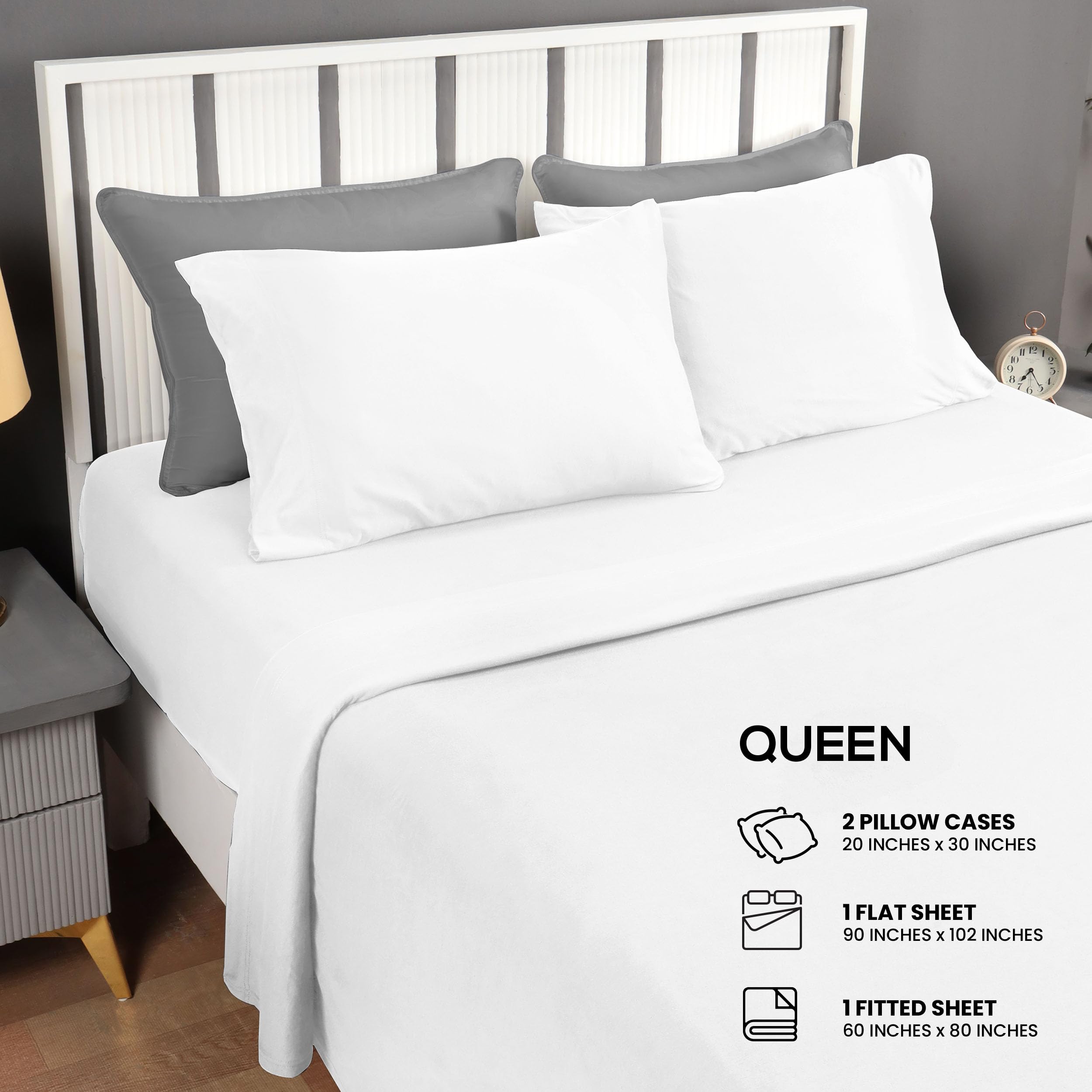 Utopia Bedding close-up of jersey knit texture highlighting soft t-shirt-like hand and warmth