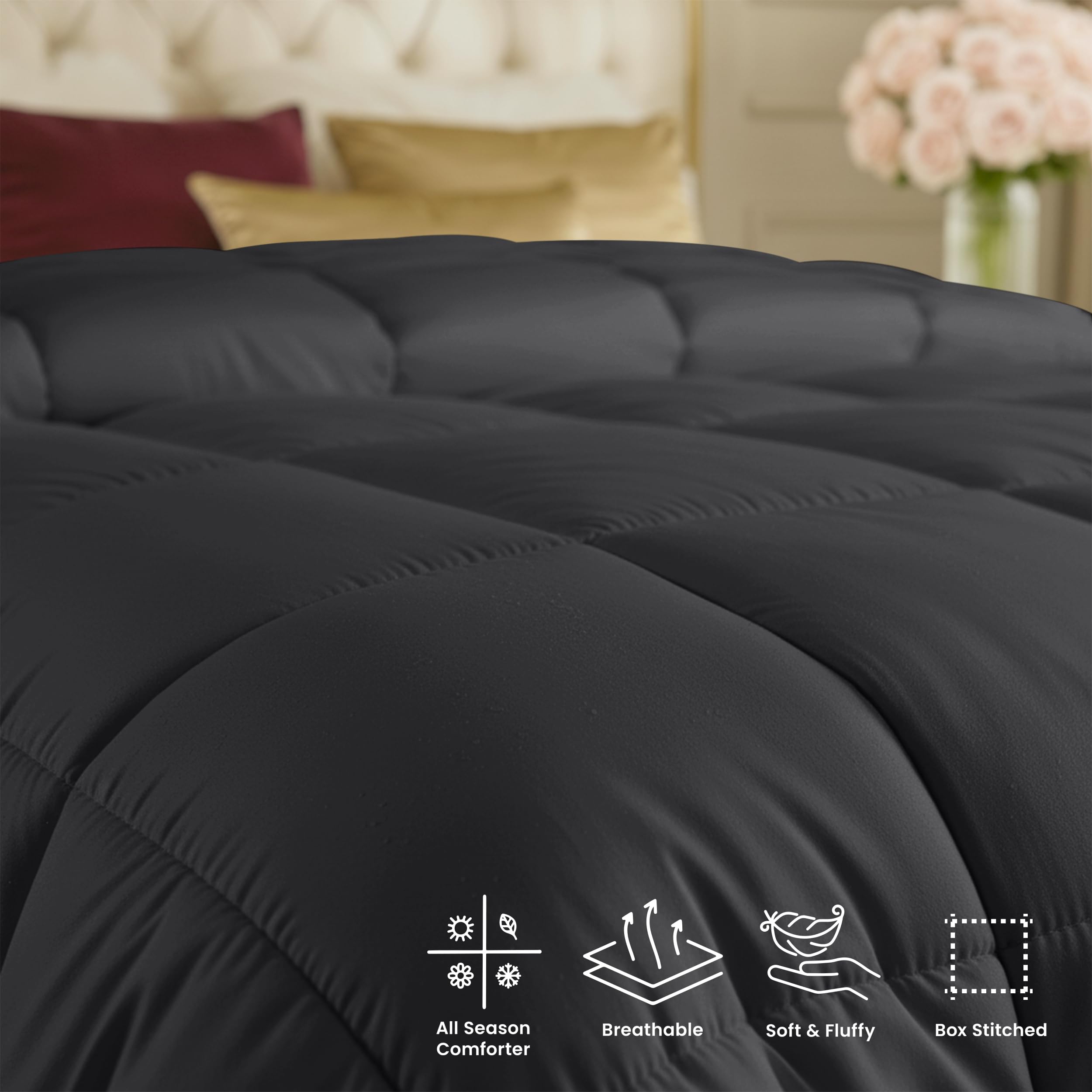 Utopia Bedding folded storage shot showing compact storage and quick unpacking