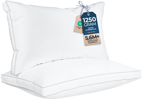 Utopia Bedding king pillows front view showing clean hotel-style look and coordinated set