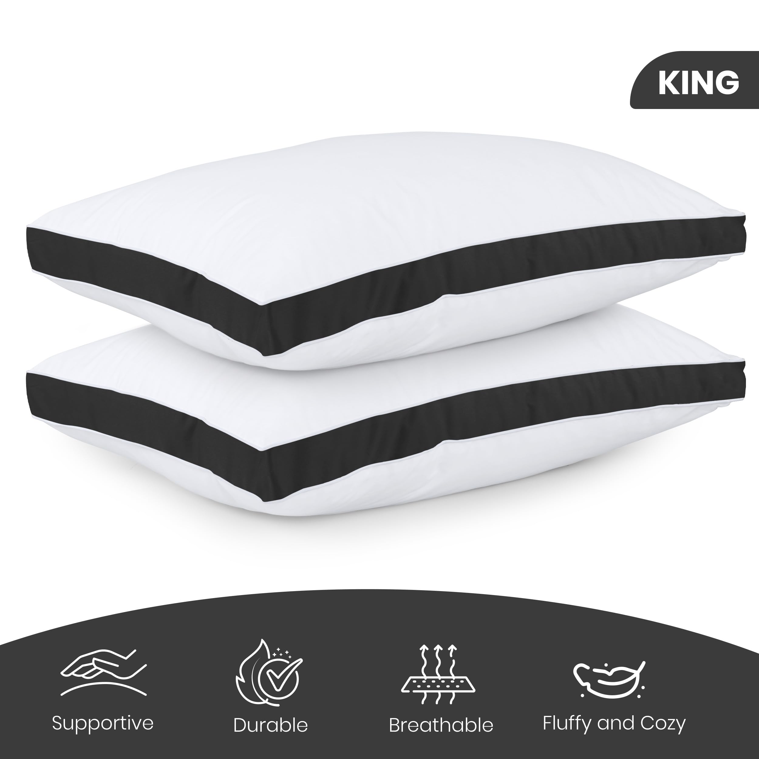 Utopia Bedding gusset detail close-up highlighting edge support and hotel-style durability