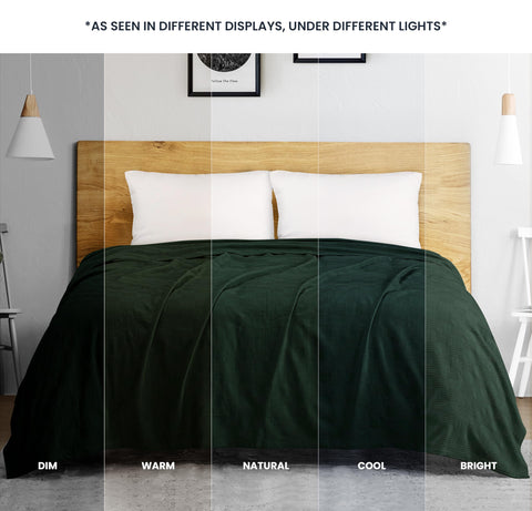 Utopia Bedding layered on bed demonstrating styling versatility and depth