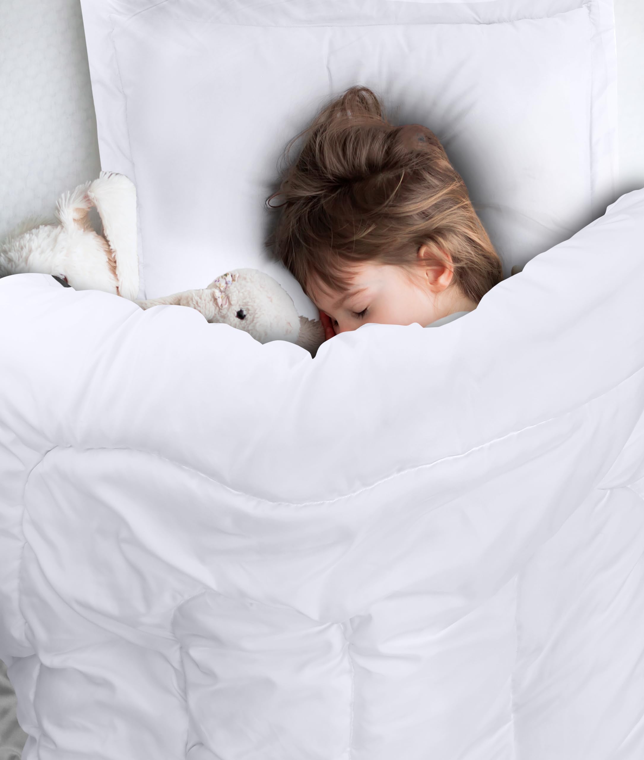 Utopia Bedding in washing machine showing easy-care, machine-washable benefit