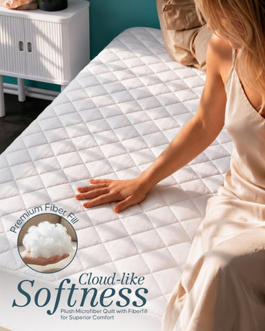 Utopia Bedding microfiber texture close-up, breathable and smooth feel