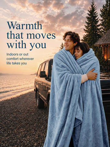 Utopia Bedding blanket spread on a queen bed offering full coverage and style