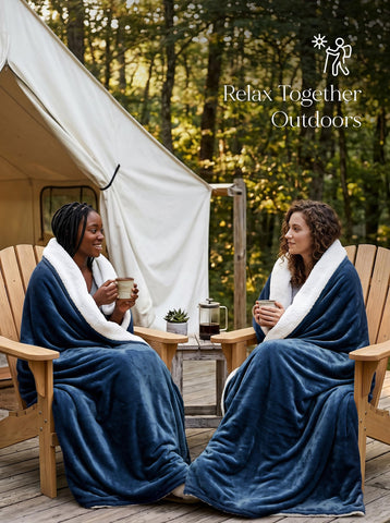 Utopia Bedding used for a picnic outdoors showing portability and cozy protection