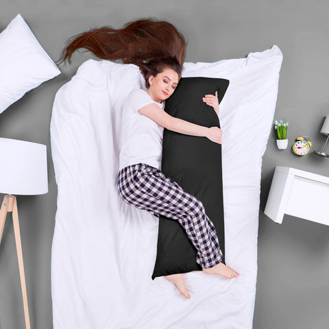 Utopia Bedding pillow in use by side sleeper offering full-body alignment