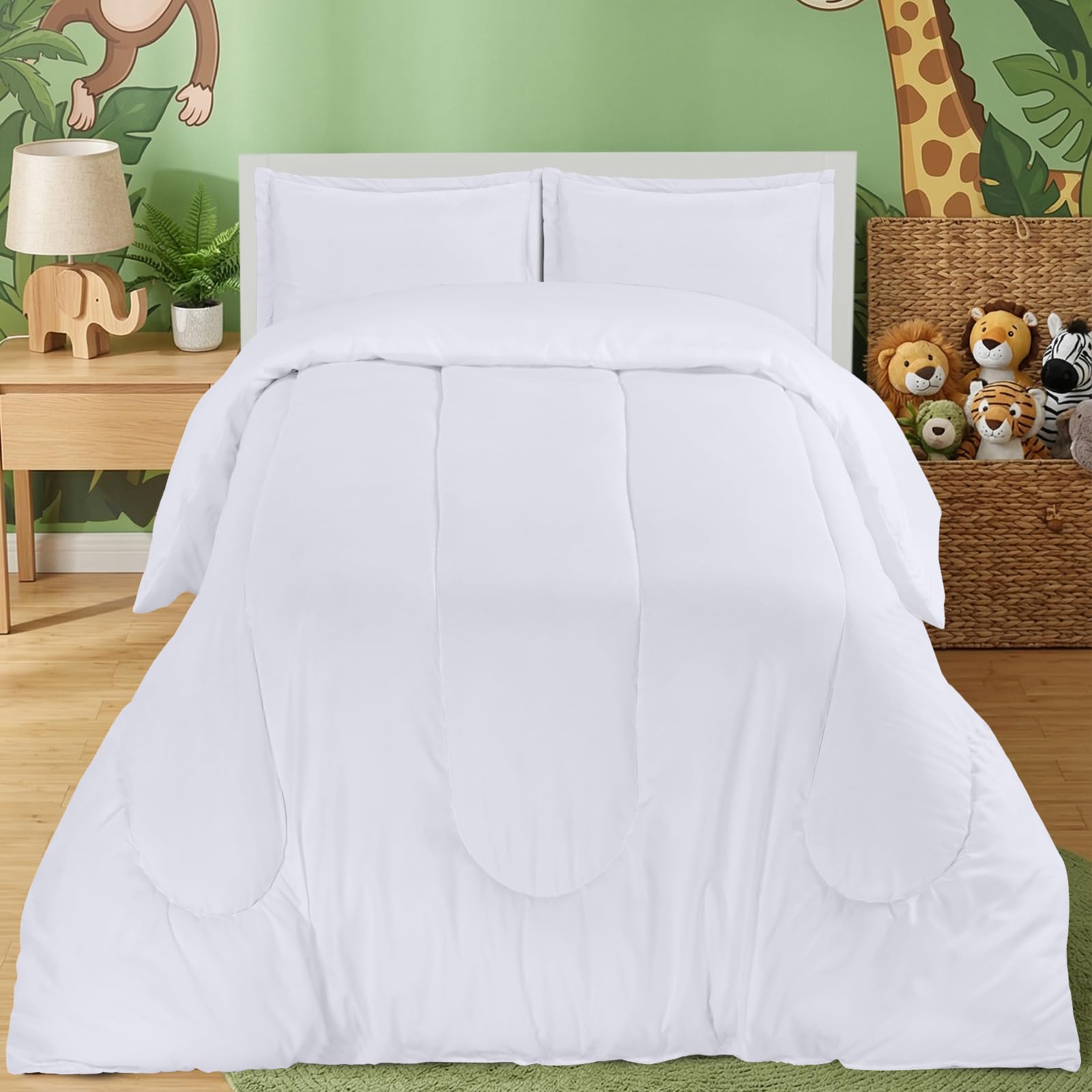 Utopia Bedding pillow shams detail showing neat flange and coordinated look