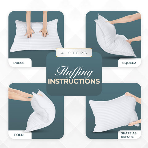 Utopia Bedding pillow being spot-cleaned showing easy maintenance benefit