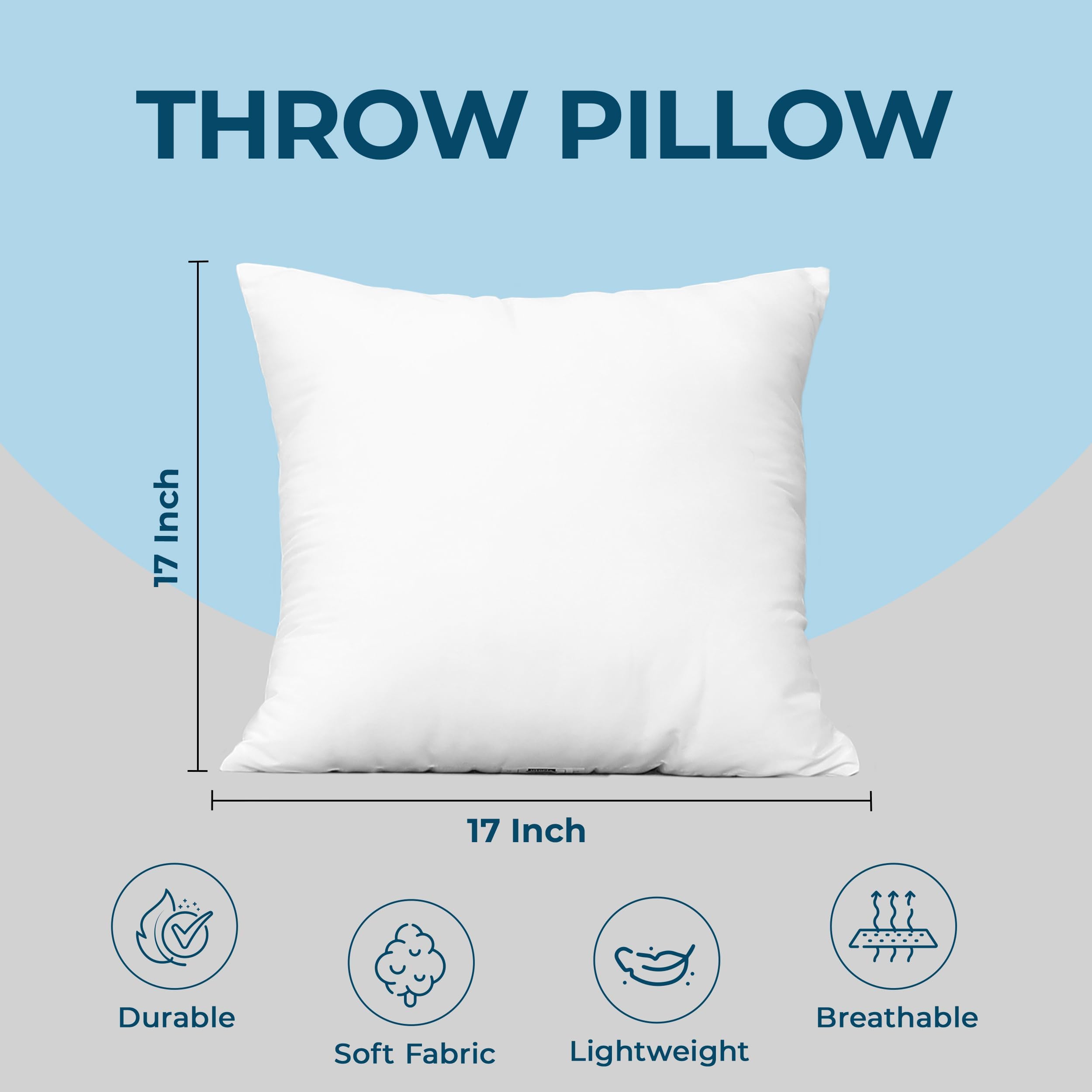 Utopia Bedding pillows on sofa demonstrating supportive backrest and decorative upgrade