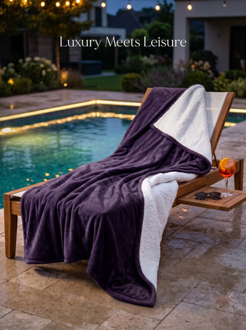 Utopia Bedding draped on sofa in a living room for comfortable lounging