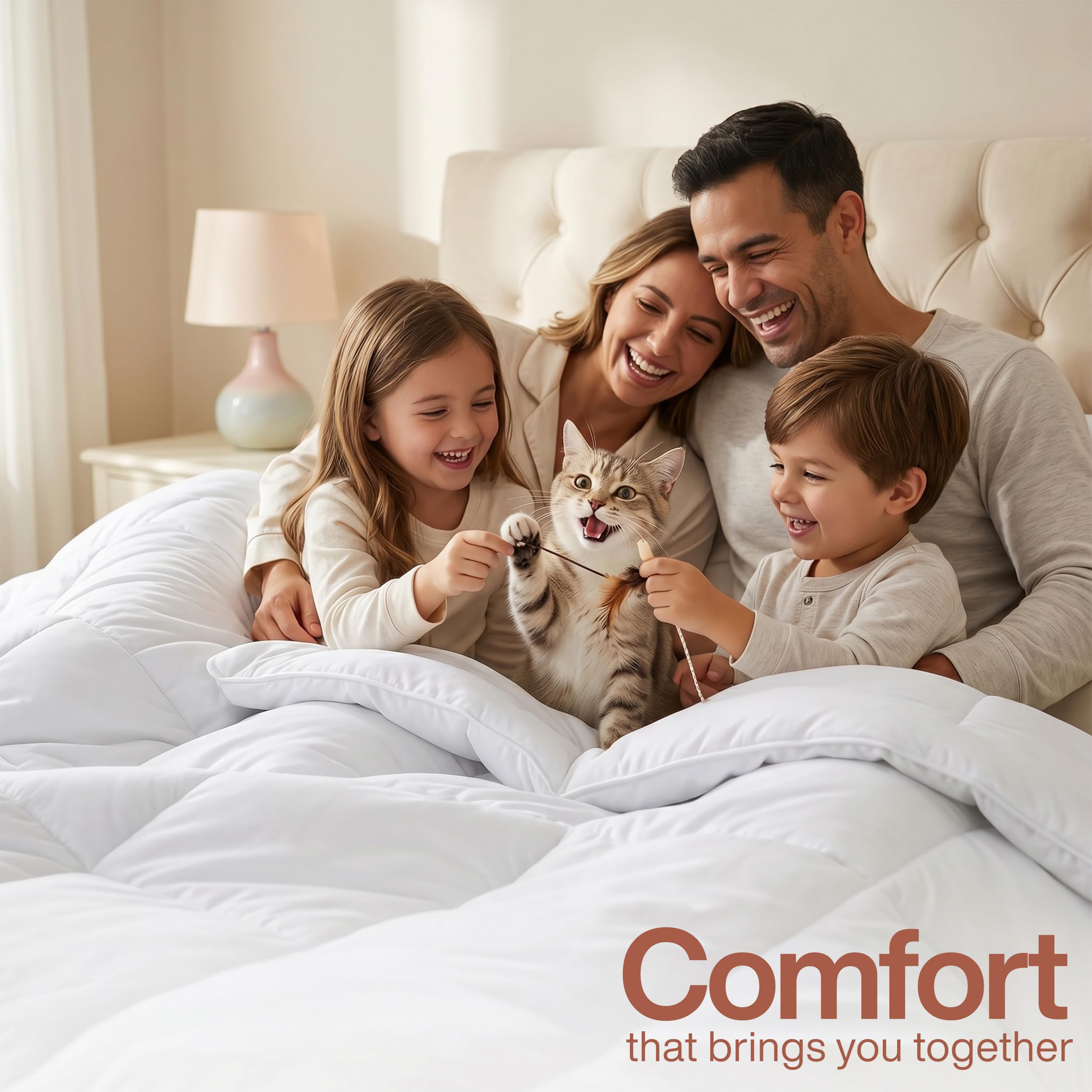 Utopia Bedding plush fiber texture illustrating soft breathable comfort