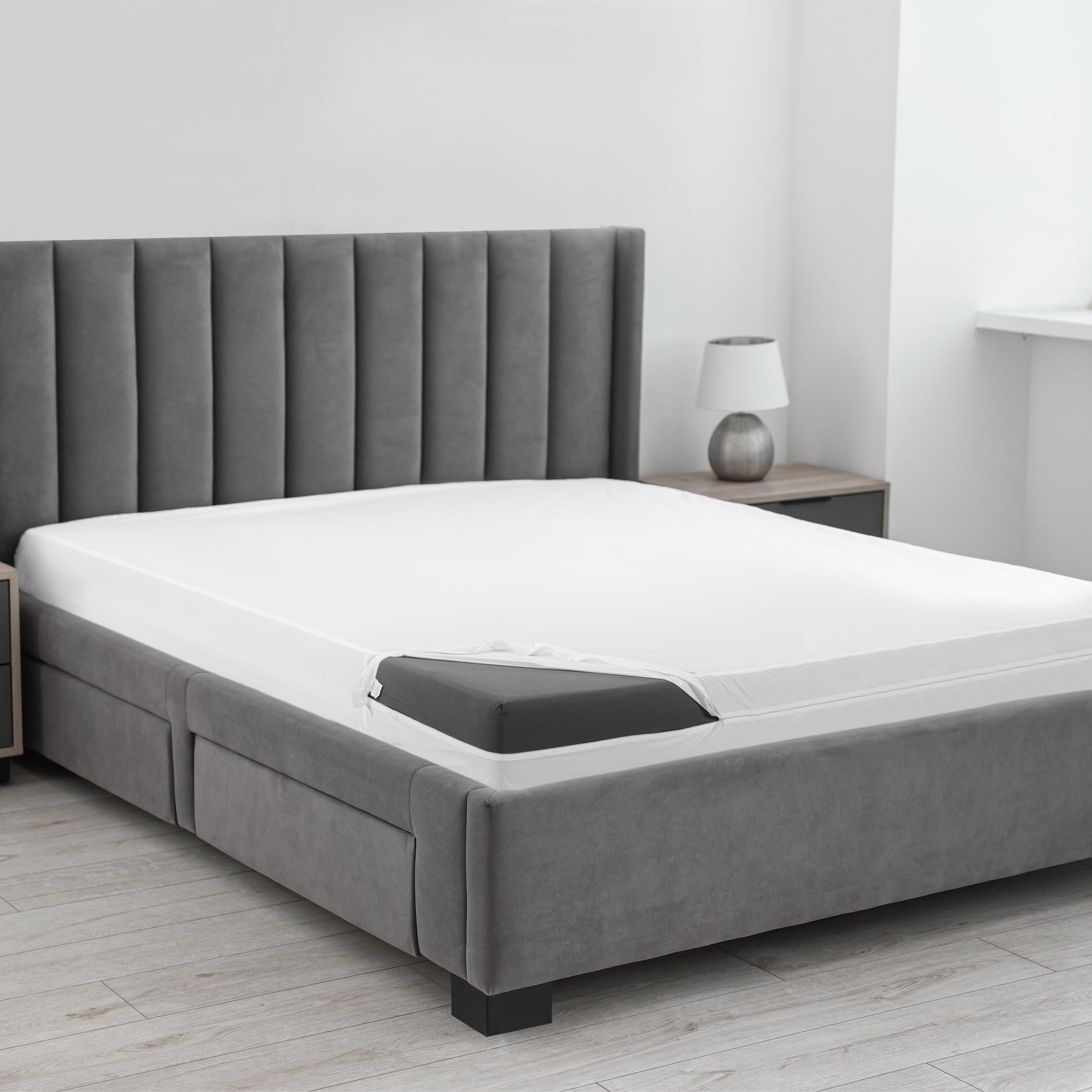 Utopia Bedding beside a ruler to illustrate Twin XL 39x80 size fit
