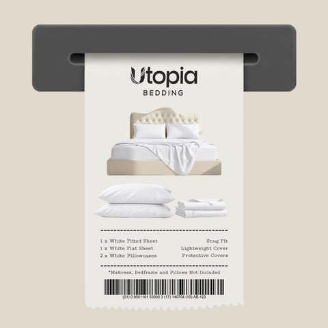 Utopia Bedding scale comparison with mattress to show 16-inch deep pocket capacity