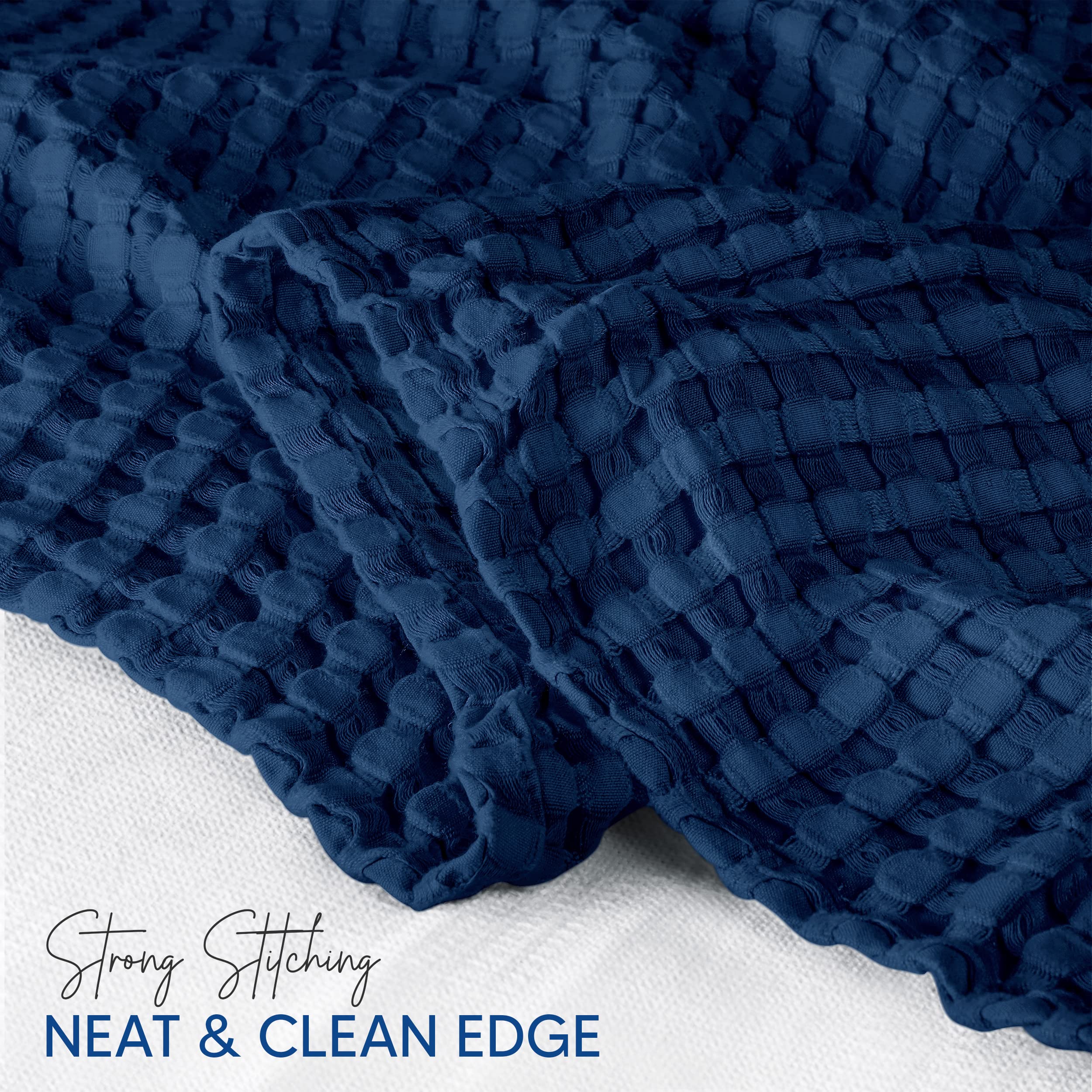 Utopia Bedding detailed shot of self-bound edge demonstrating durable, clean finish