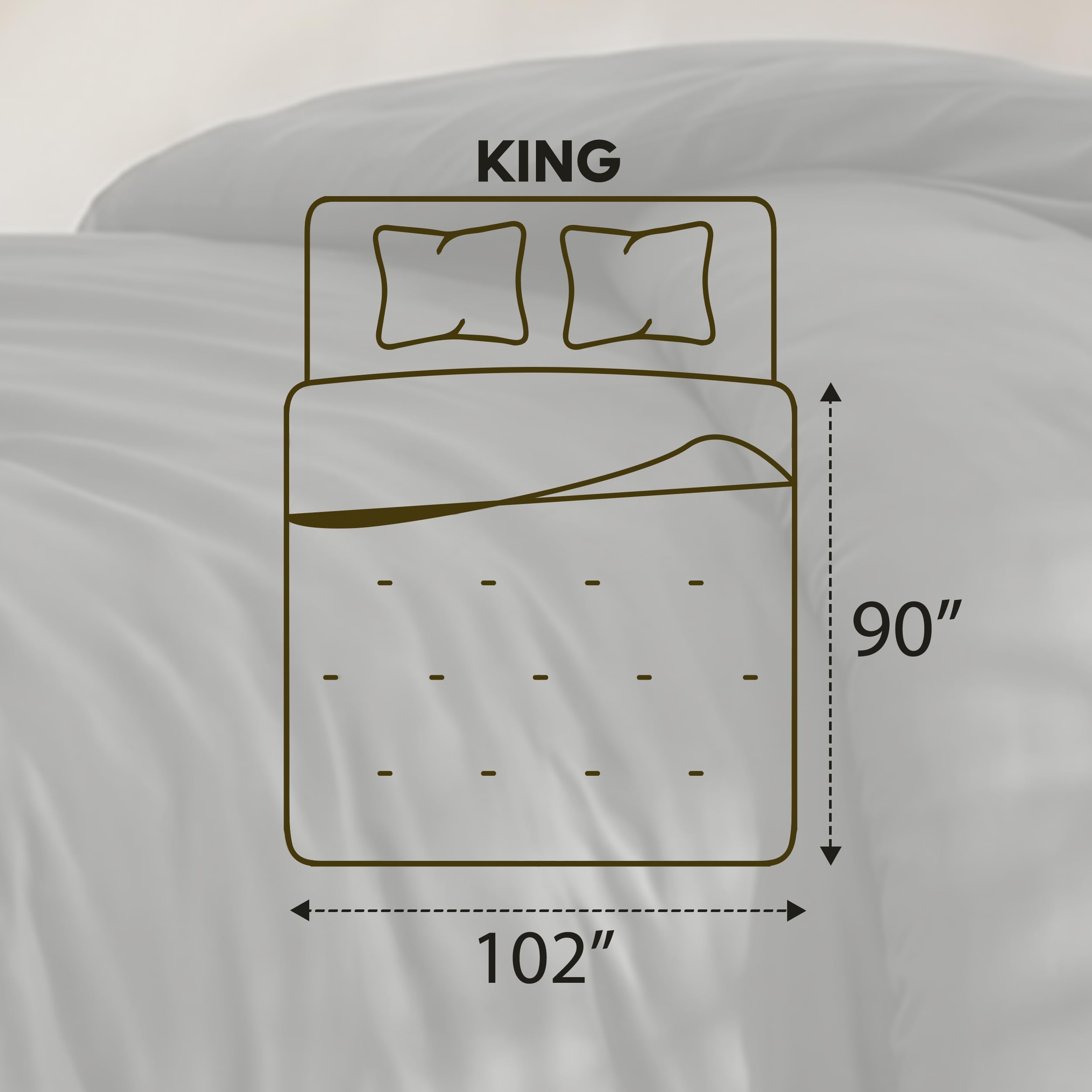 Utopia Bedding close-up of pillow sham flange highlighting tailored finish and elegance