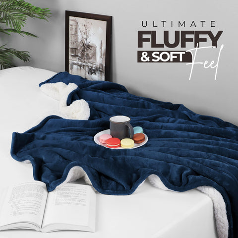 Utopia Bedding hem and double-needle stitching showing durable edge