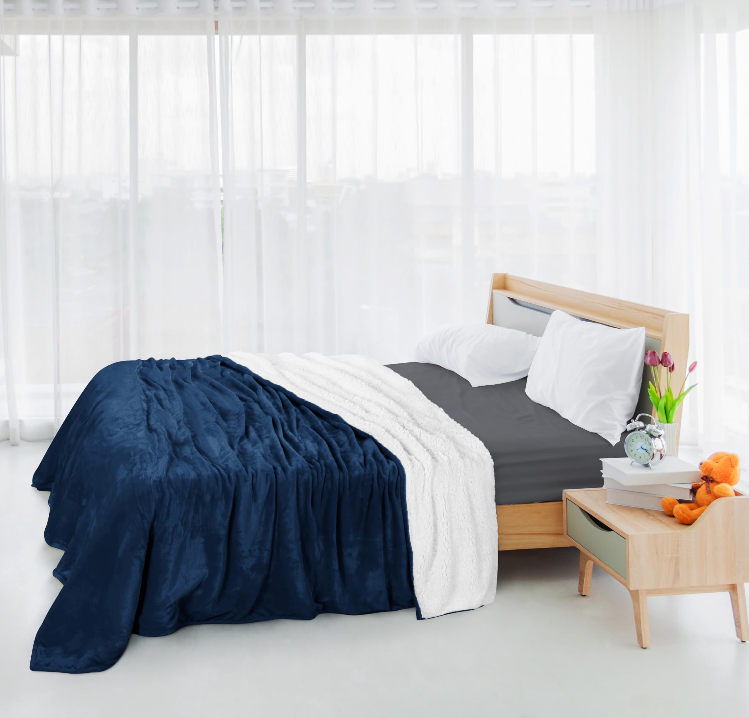 Utopia Bedding neatly folded on a sofa adding cozy decor appeal