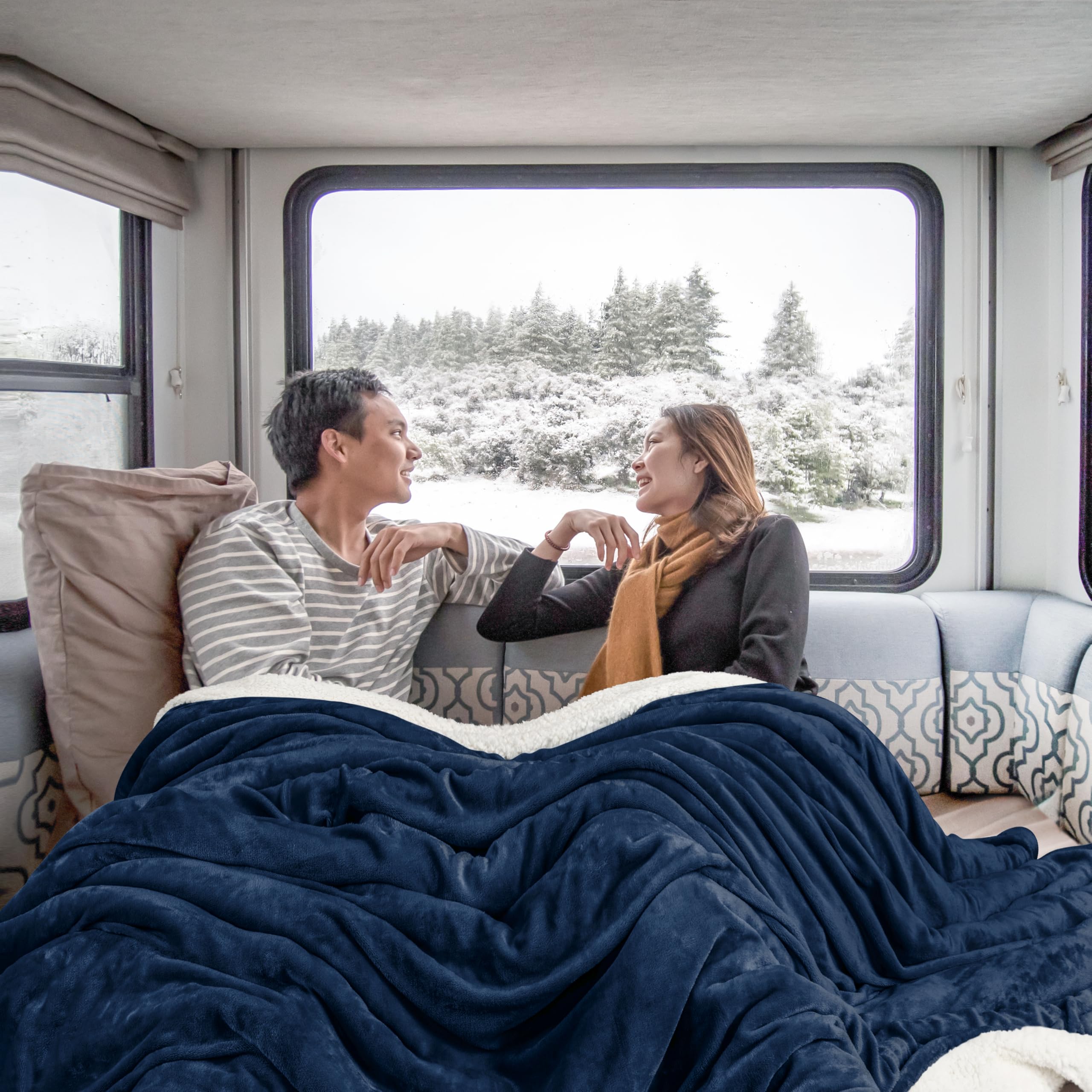 Utopia Bedding rolled in a backpack ready for camping or travel