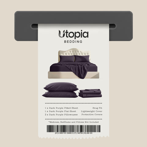 Utopia Bedding size comparison on mattress illustrating fit for up to 16 inch benefit