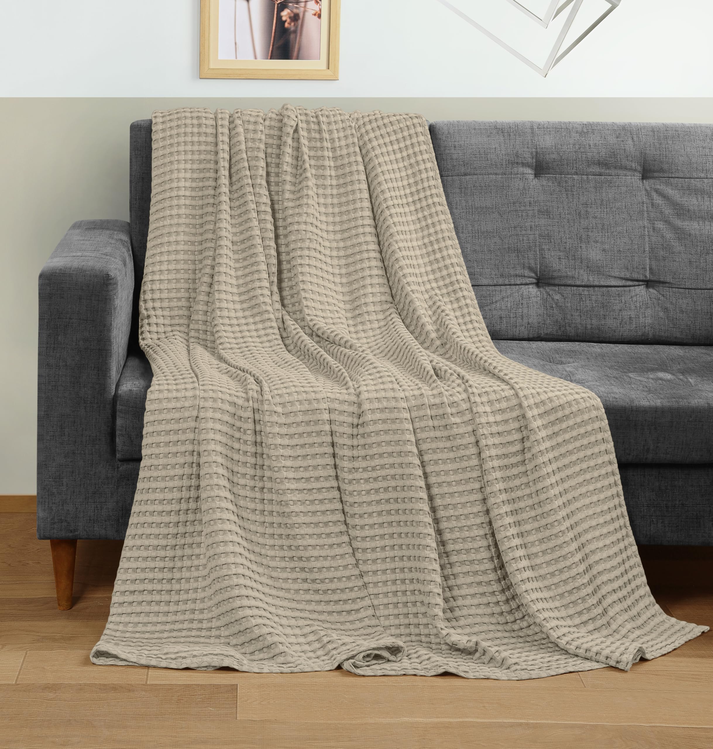 Utopia Bedding beside pillow for scale showing generous 90x84 inch coverage