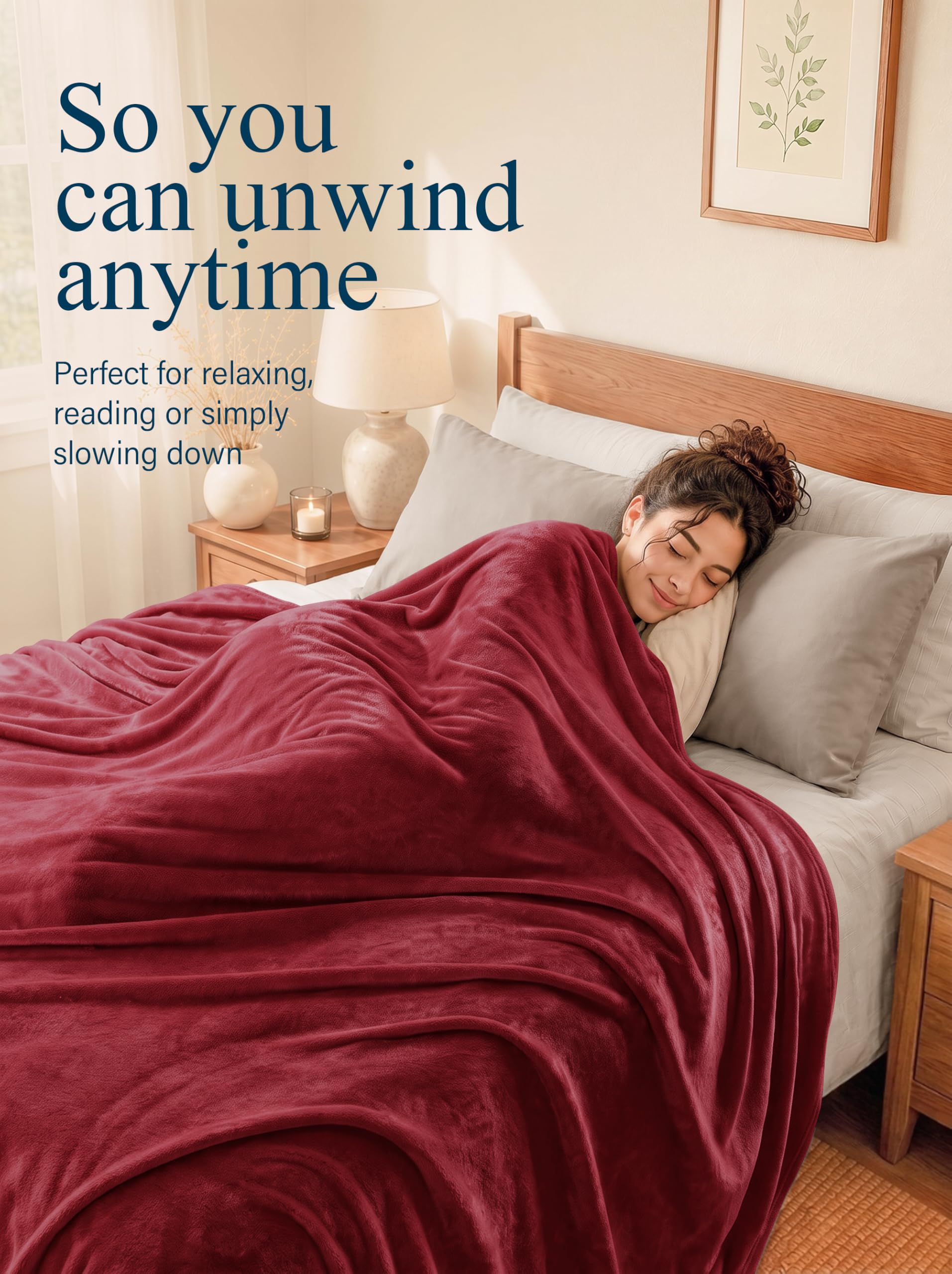 Utopia Bedding beside pillows showing scale and extra bed coverage benefit