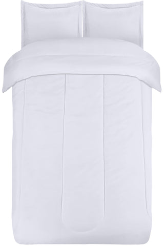 Utopia Bedding on a twin mattress for scale showing full coverage benefit