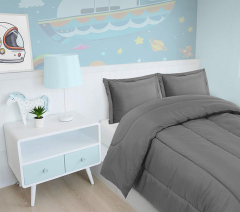 Utopia Bedding laid on twin mattress to show coverage and drop for size