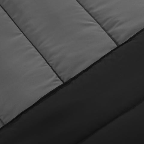 Utopia Bedding comforter next to book to show scale and appropriate twin coverage