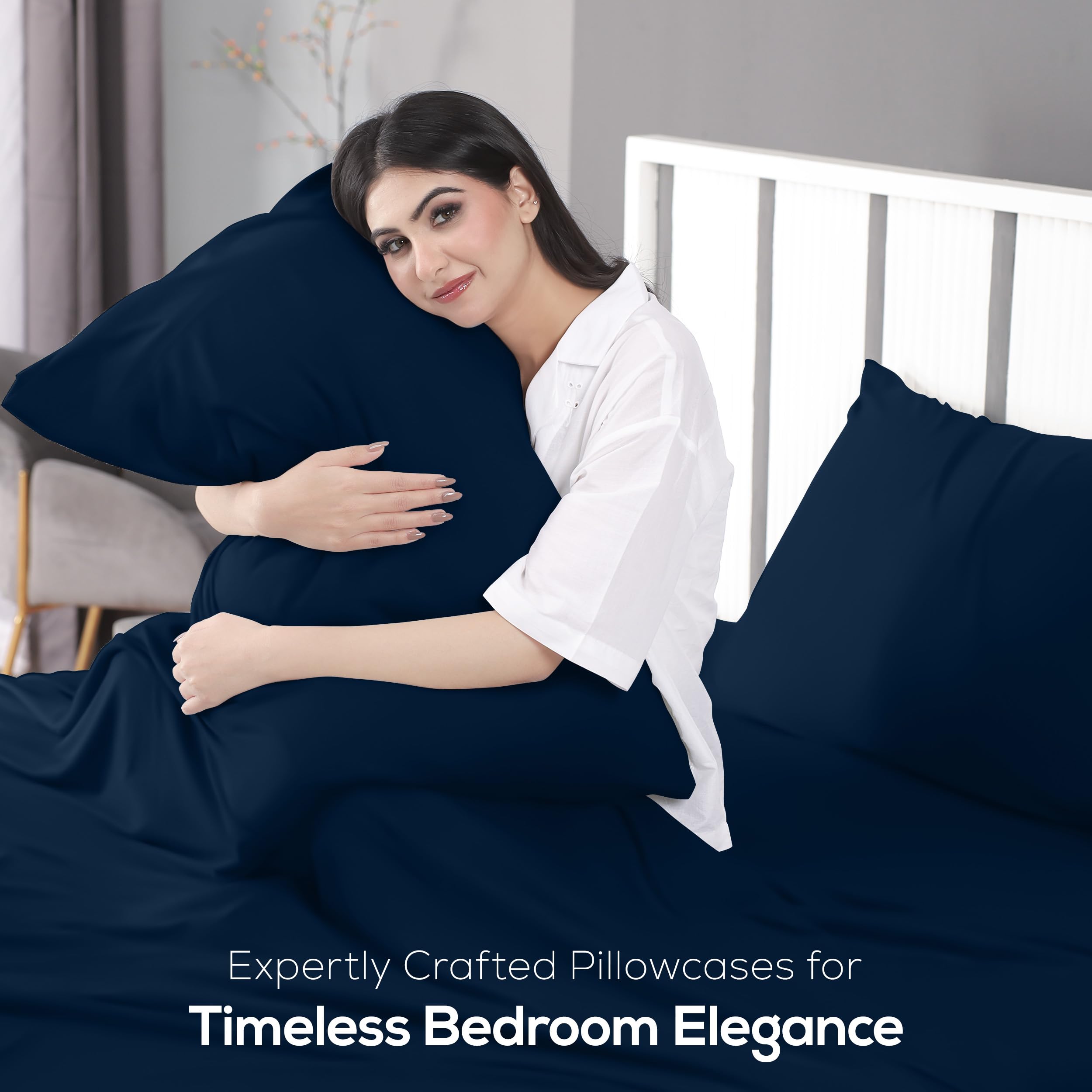 Utopia Bedding sheet stretched over mattress showing flexibility and hold