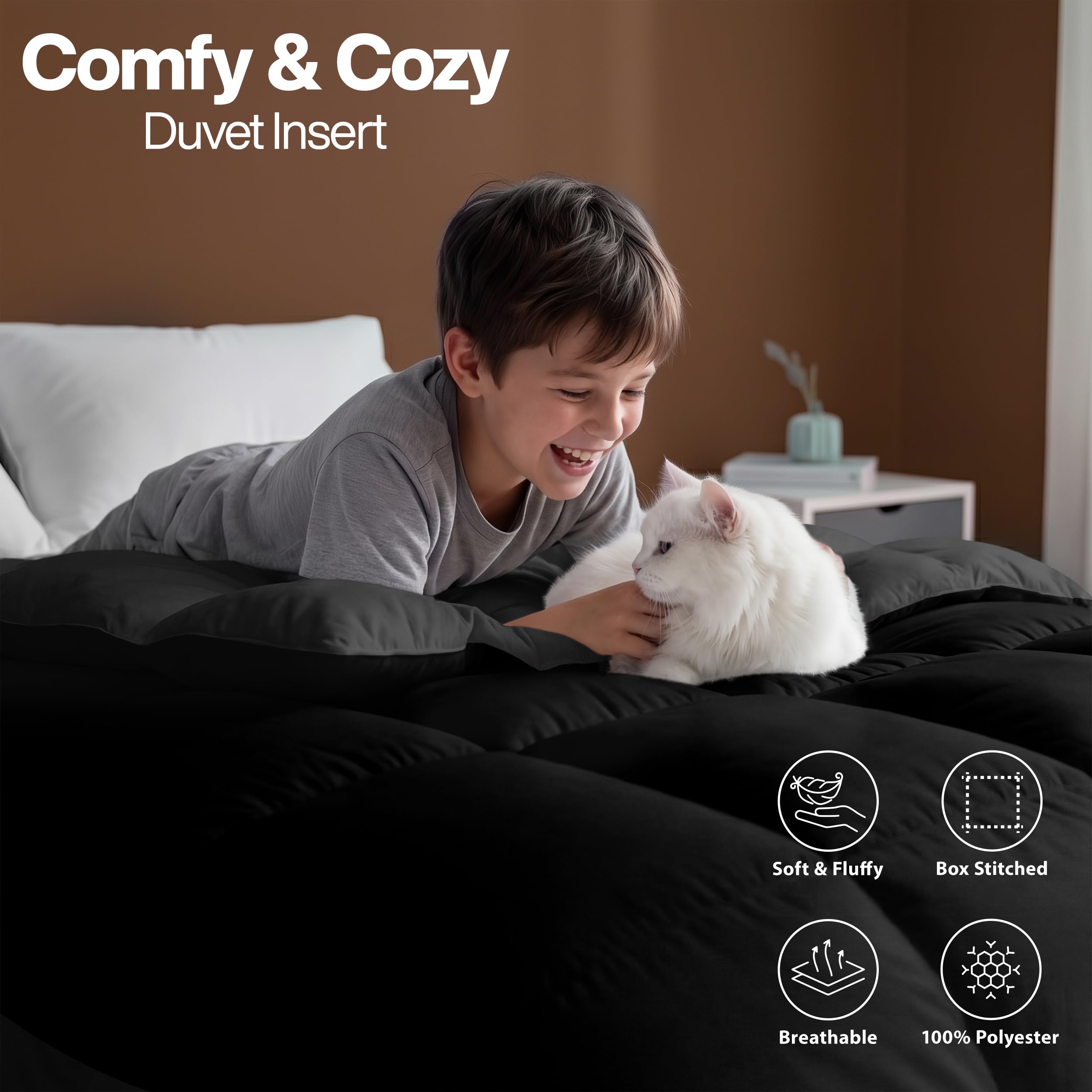 Utopia Bedding styled bedroom scene showing neutral color coordination benefit
