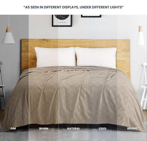 Utopia Bedding lifestyle bedroom scene with blanket adding warmth and relaxed decor