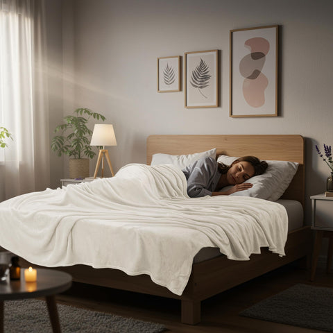 Utopia Bedding blanket packed for travel showing portability and outdoor warmth