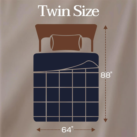 Utopia Bedding navy close-up of box-quilting highlights even loft and durability