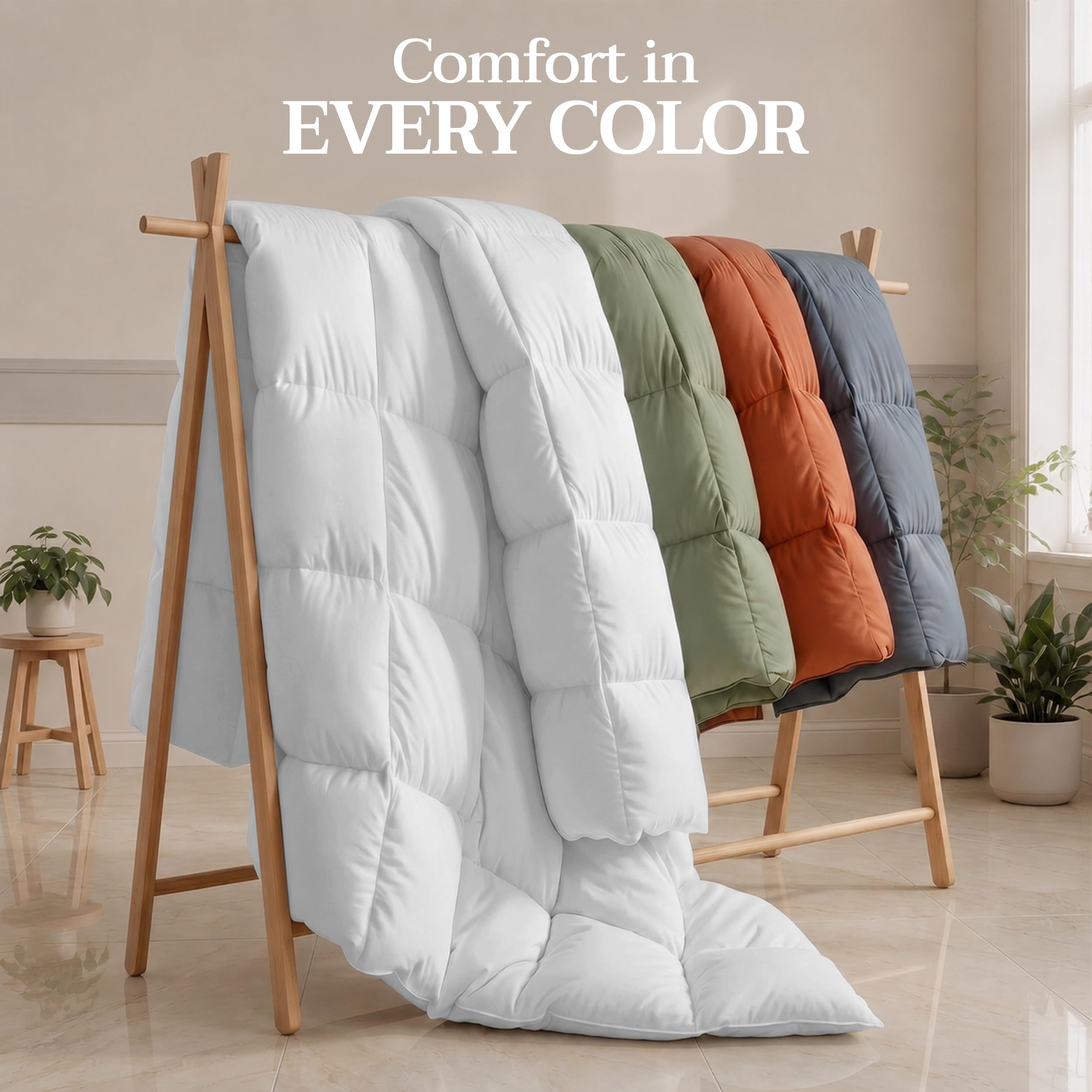 Utopia Bedding edge piping and stitching detail enhancing strength and long-lasting shape