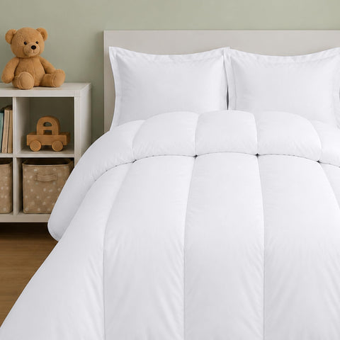Utopia Bedding front view showing full twin comforter and neat bed presentation